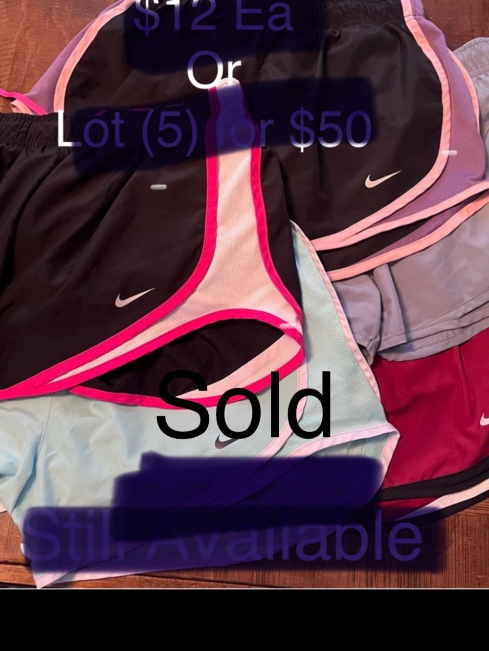 Nike Women’s Shorts Variety Pack - Black, Gray, Mint, Maroon, Pink, Purple